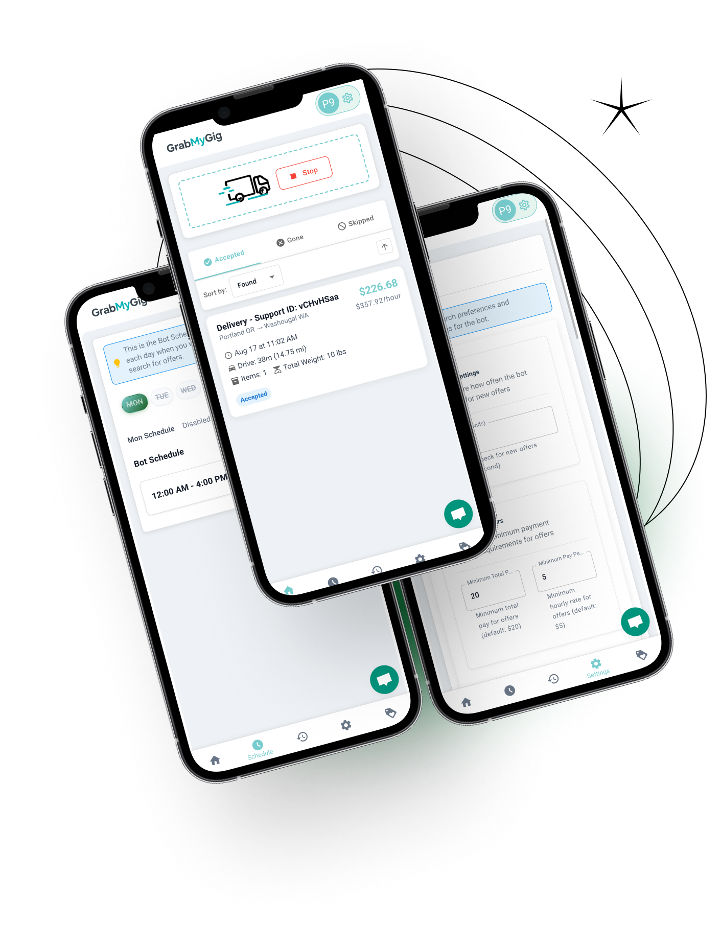 Roadie delivery automation dashboard
